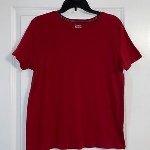 ‼️ Bundle 3/$20 - Croft & Barrow The Classic Tee - Red - Large